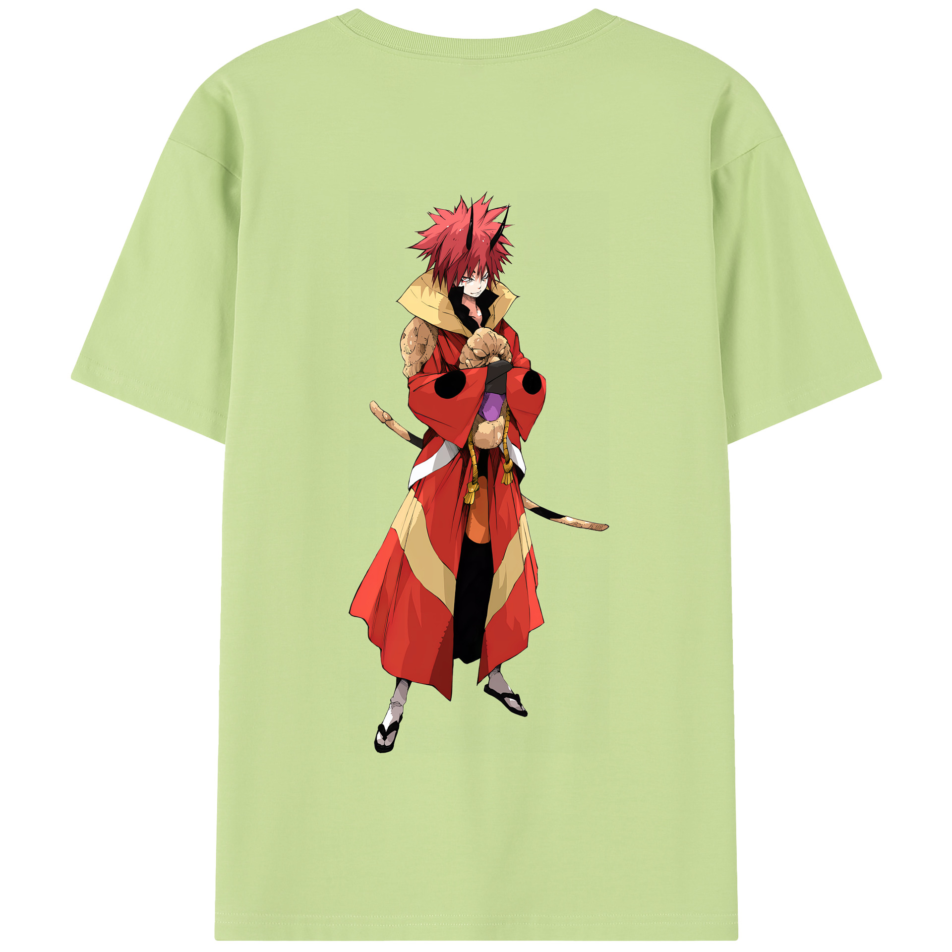 （画像用） 転スラ Regarding Reincarnated to Slime 綿100％半袖Tシャツ（背面プリント）